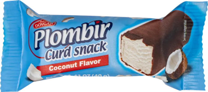 CHEESE BAR W/COCONUT FLAVOR GLAZED 16/40GR DOVGAN