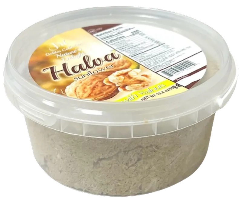 HALVA SUNFLOWER W/WALNUTS 8/550GR GOLDEN COLLECTION UKRAINE