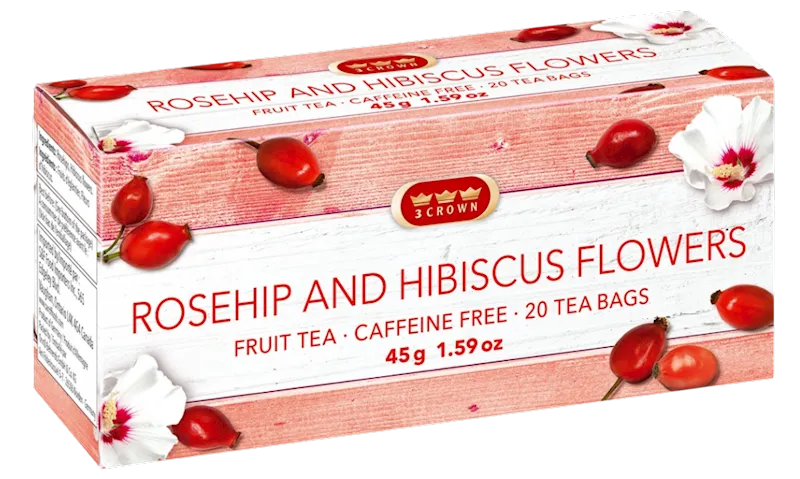 TEA ROSEHIP&HIBISCUS 24/(20X2.25GR) 3 CROWN