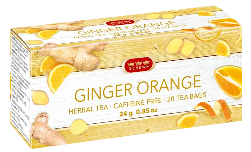 TEA GINGER&ORANGE 24/(20X1.2GR) 3 CROWN