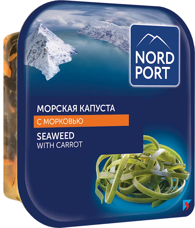 SALAD SEAWEED W/CARROT 12/200GR NORD PORT N8296