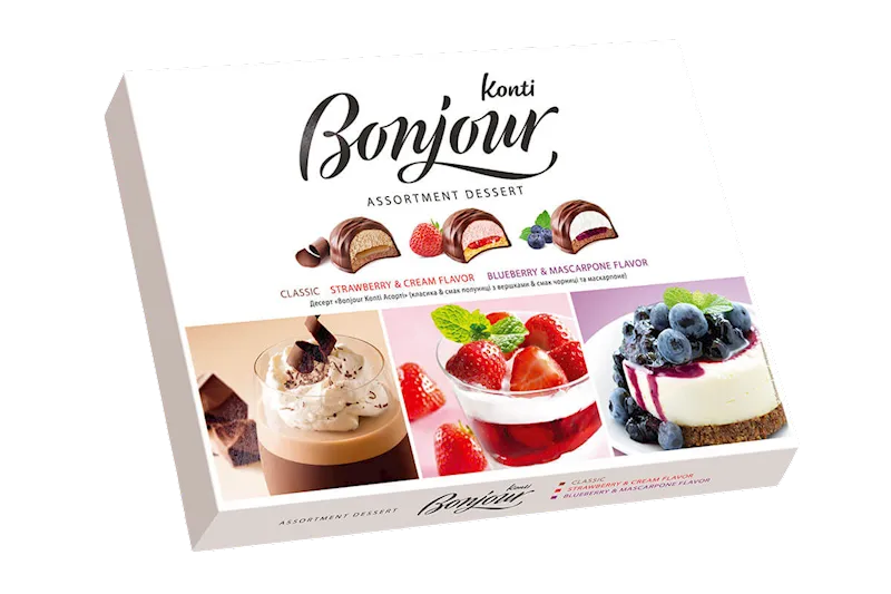 DESSERT COOKIES BONJOUR ASSORTMENT 6/348GR KONTI N1434