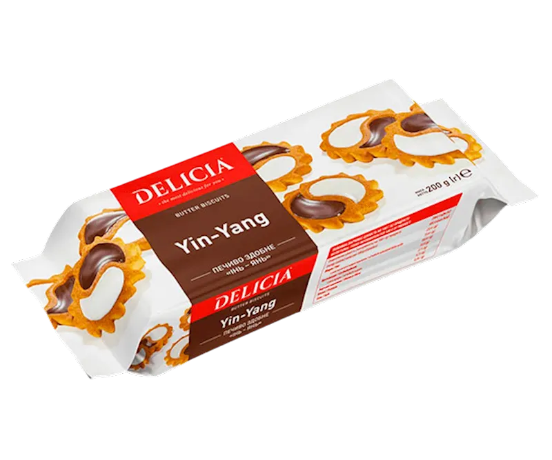 BISCUITS BUTTER YIN-YANG 12/200GR DELICIA