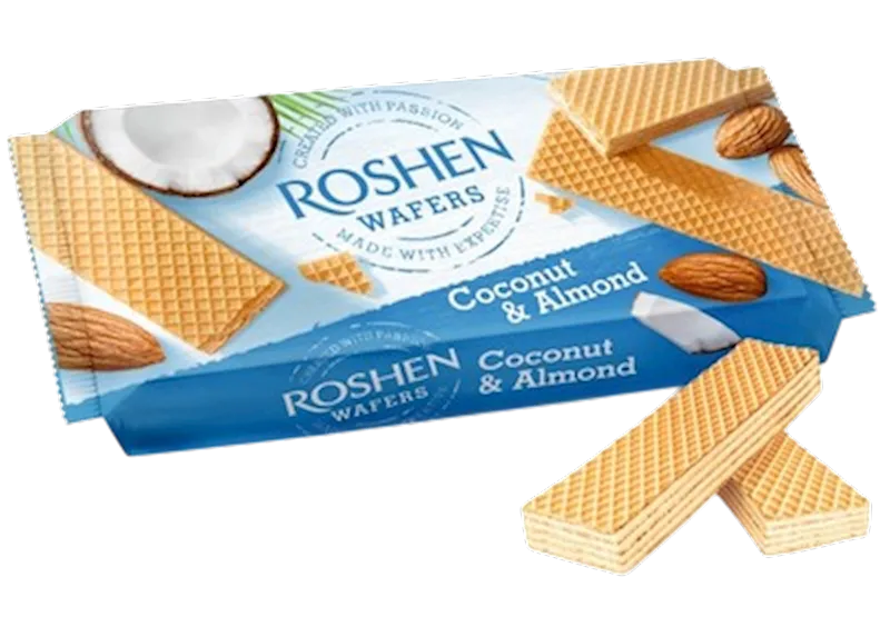 WAFFLES W/COCONUT&ALMOND FLAVOR 16/216GR ROSHEN N0995