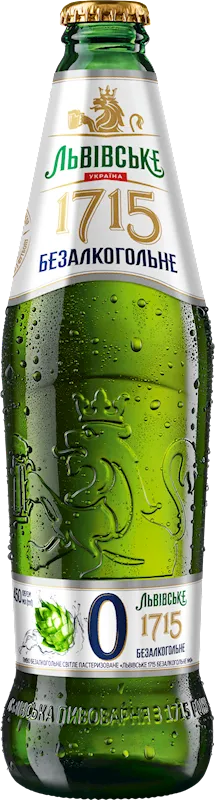 BEER NON-ALCOHOLIC GLASS 20/450ML LVIVSKE 1715