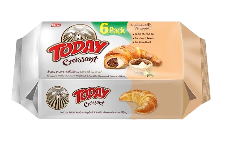 CROISSANT W/CHOCO&VANILLA CREAM 12/270GR(6*45GR) TODAY A0840A