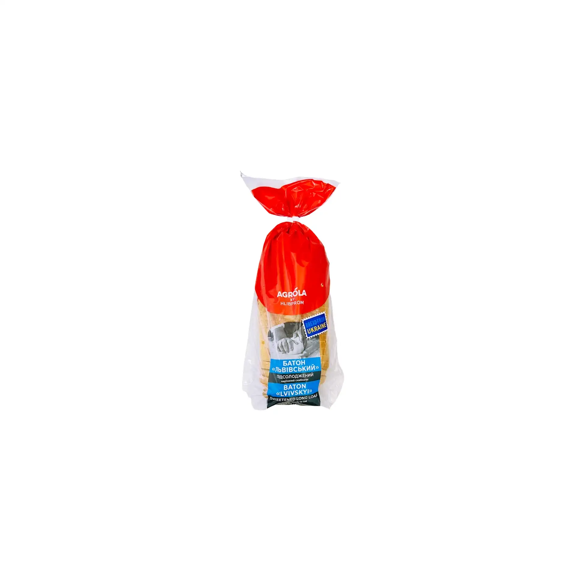 BREAD 67037 LVIVSKY BATON SWEETENED SLICED 7/400GR HLIBPROM-AGROLA