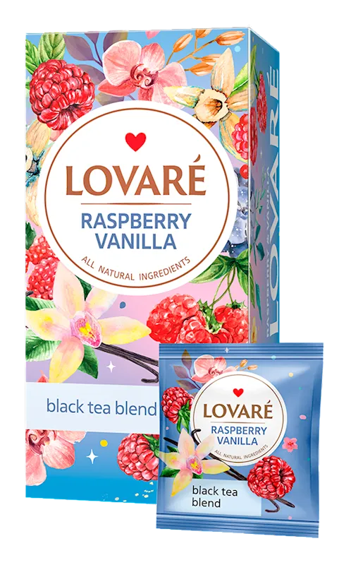 TEA RASPBERRY VANILLA 12/(24X2GR) LOVARE