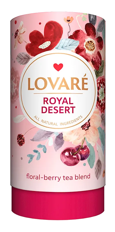 TEA ROYAL DESSERT TUBE 10/80GR LOVARE