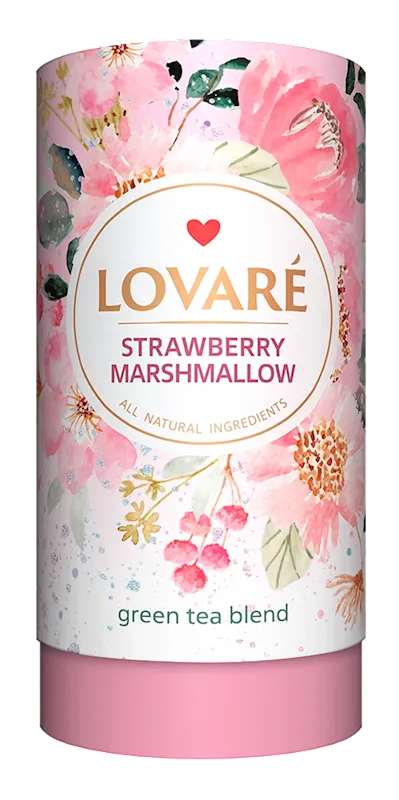 TEA STRAWBERRY MARSHMALLOW TUBE 10/80GR LOVARE