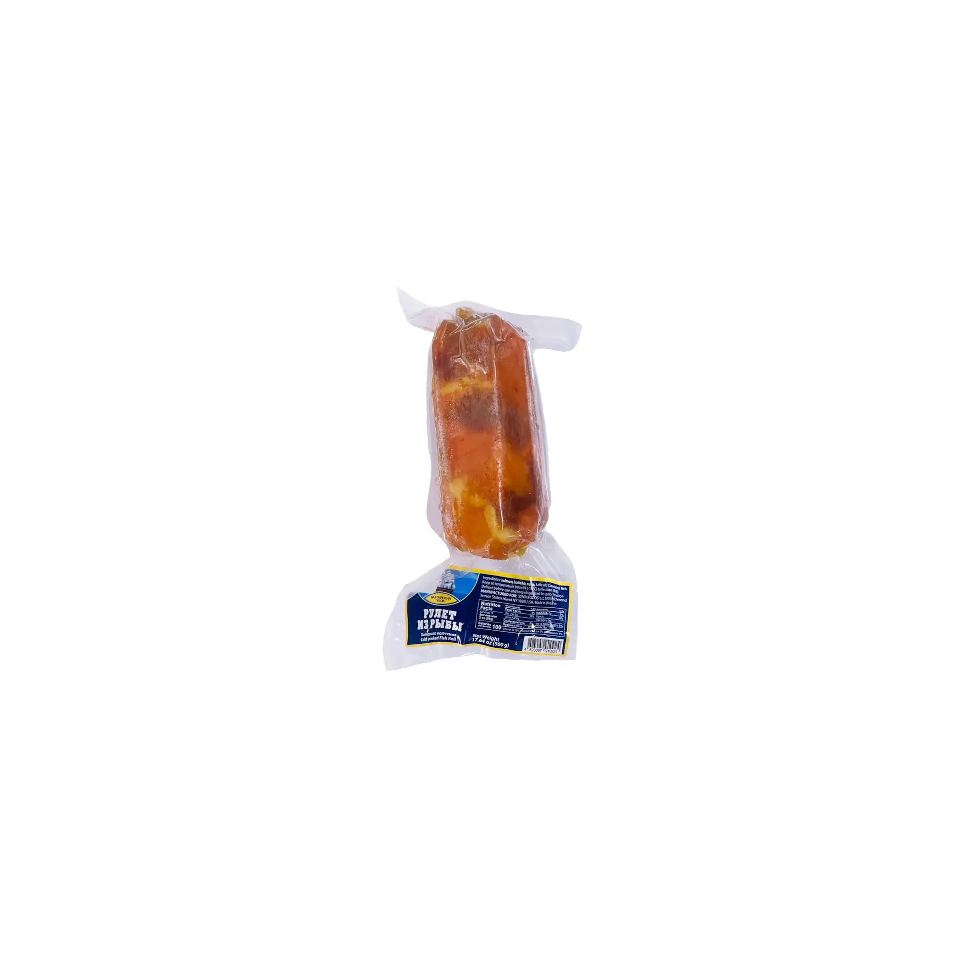 FISH ROLL COLD SMOKED V/P 11/500GR BALTIYSKIY ULOV N77000018