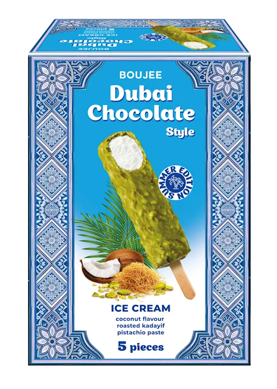 ICE CREAM DUBAI STYLE W/COCONUT 5PC 10/225GR BOUJEE DOVGAN N92860225