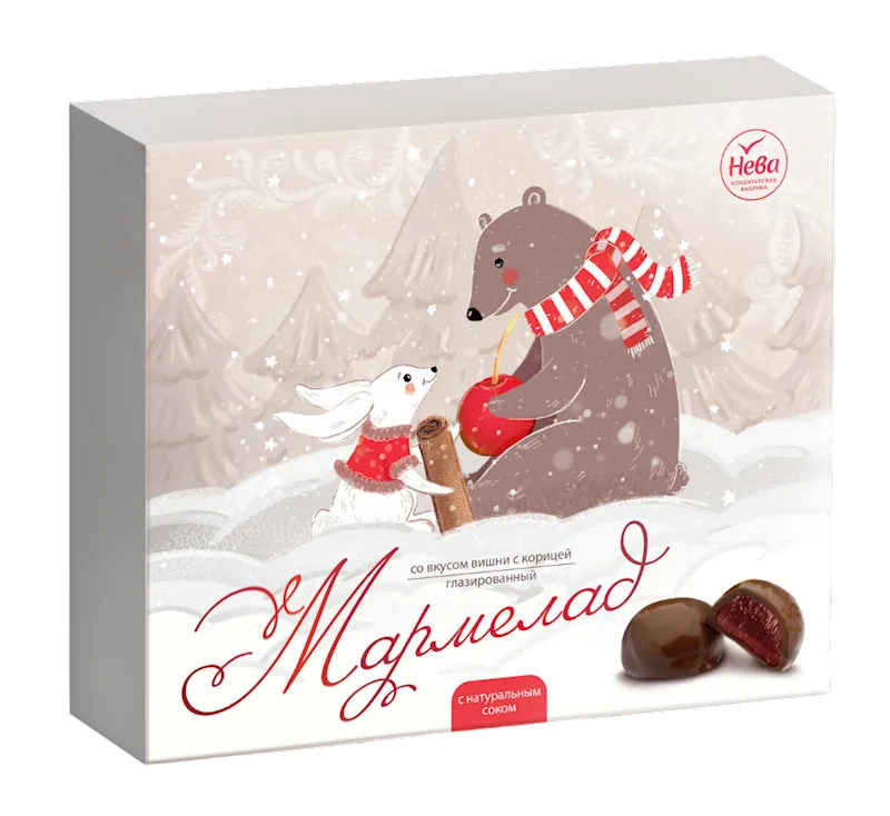 MARMELADE W/CHERRY&CINNAMON FLAVOR 12/180GR NEVA N168
