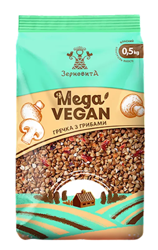 BUCKWHEAT W/MUSHROOMS&VEGETABLES 10/500GR ZERNOVYTA