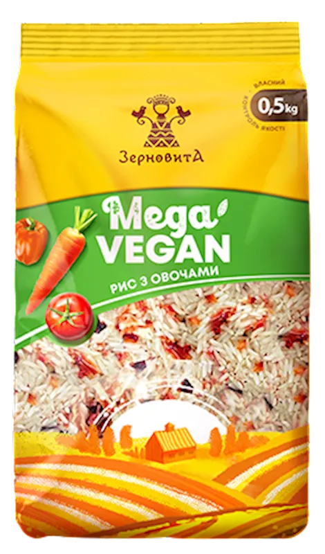 RICE W/VEGETABLES 10/500GR ZERNOVYTA