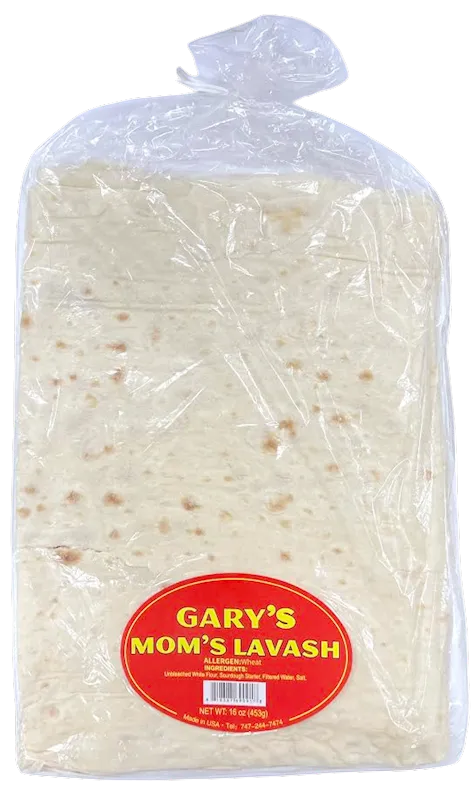 LAVASH WHEAT 1/453GR BY PC GARY'S MOM'S LAVASH