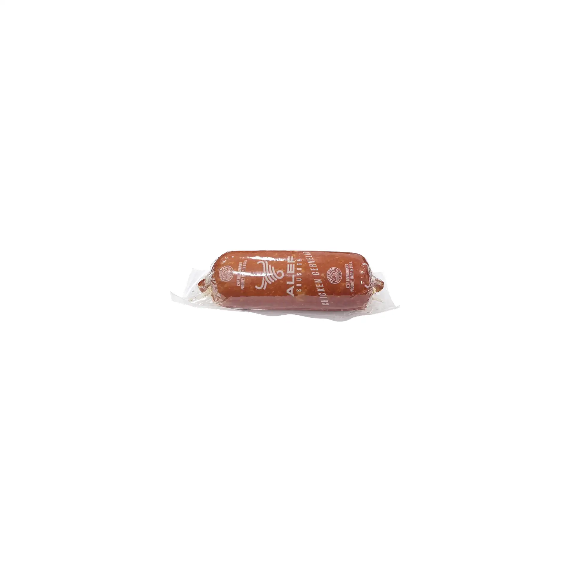 KIELBASA CERVELAT CHICKEN CHUNK 1/0.9LB ALEF N32-CHI