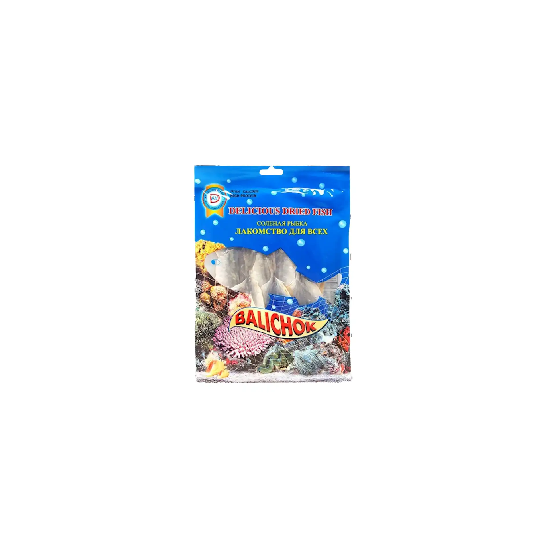 DRY FISH YELLOW STRIPE TREVALLY(BALICHOK) VACUUM PACKED 10/90GR AV DELICIOUS N AV101(6)