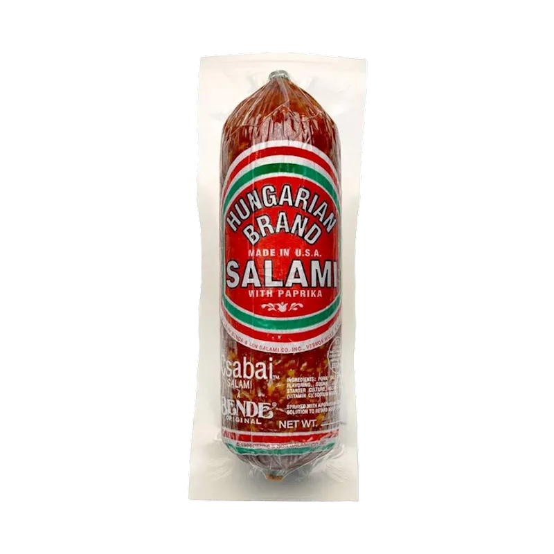 D- SALAMI CSABAI HUNGARIAN STYLE W/PAPRIKA 40/33LB CHUNK BENDE N1141