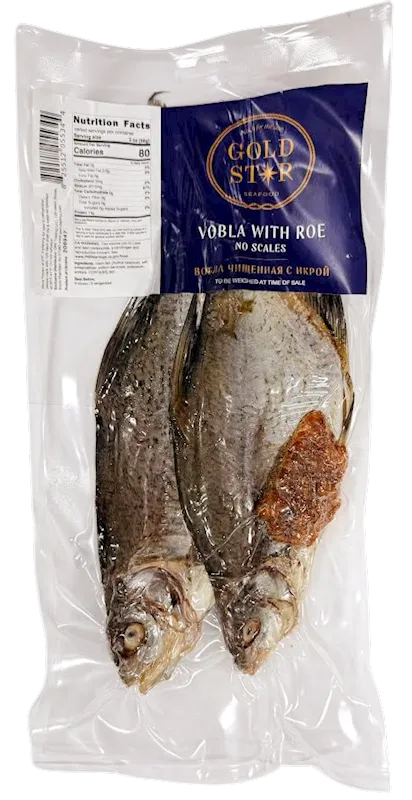 DRIED VOBLA W/ROE NO SCALES 5/0.8LB GOLD STAR