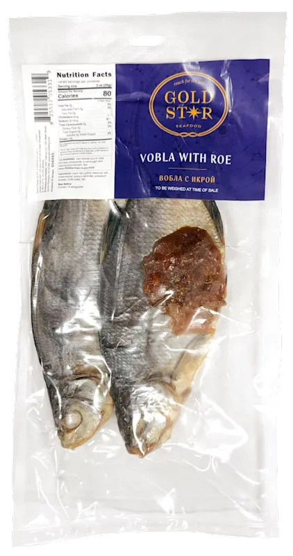 DRIED VOBLA W/ROE 4/1.2LB GOLD STAR