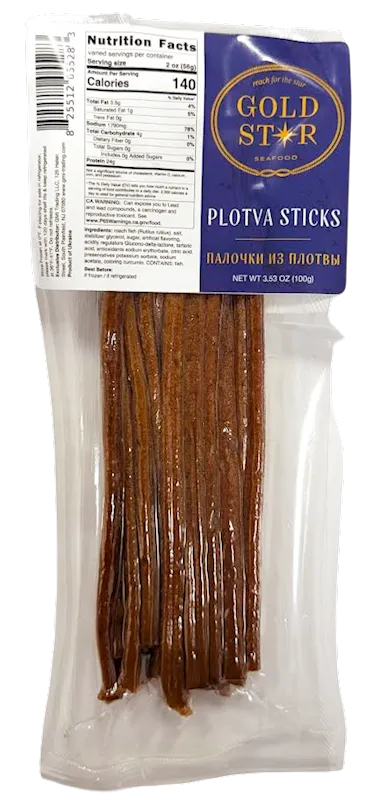 DRIED PLOTVA STICKS 12/100GR GOLD STAR