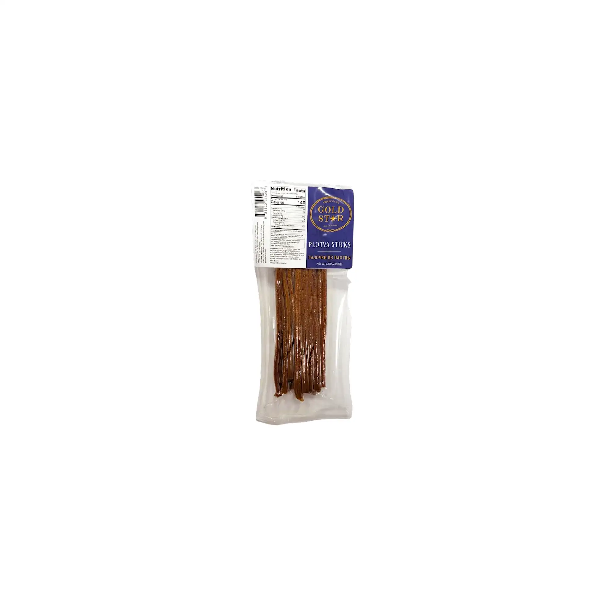 DRIED PLOTVA STICKS 12/100GR GOLD STAR