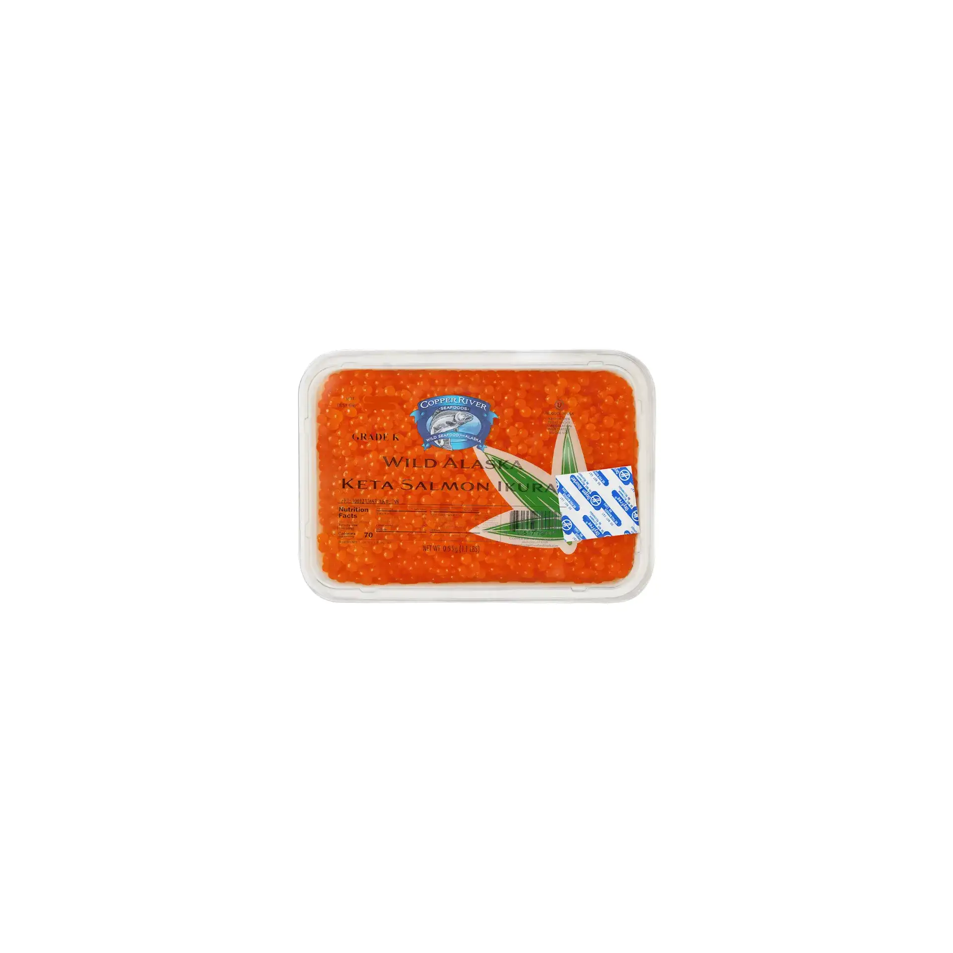 CAVIAR RED KETA SALMON WILD ALASKA 1/500GR COPPER RIVER(24)