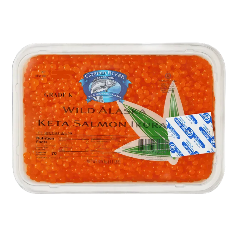 CAVIAR RED KETA SALMON WILD ALASKA 1/500GR COPPER RIVER(24)