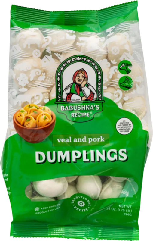 DUMPLINGS W/VEAL&PORK 6/800GR BABUSHKA'S RECIPE