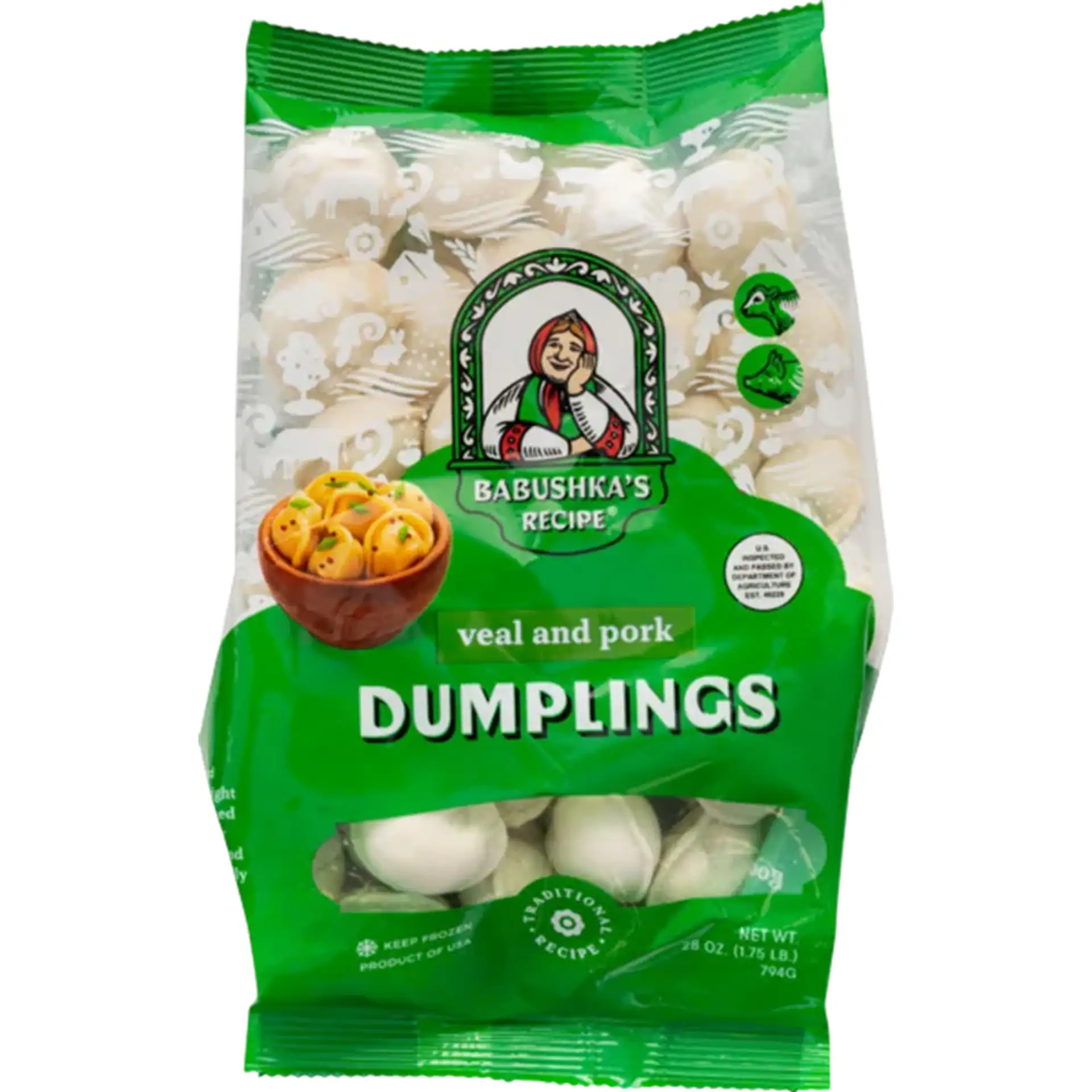 DUMPLINGS W/VEAL&PORK 6/800GR BABUSHKA'S RECIPE