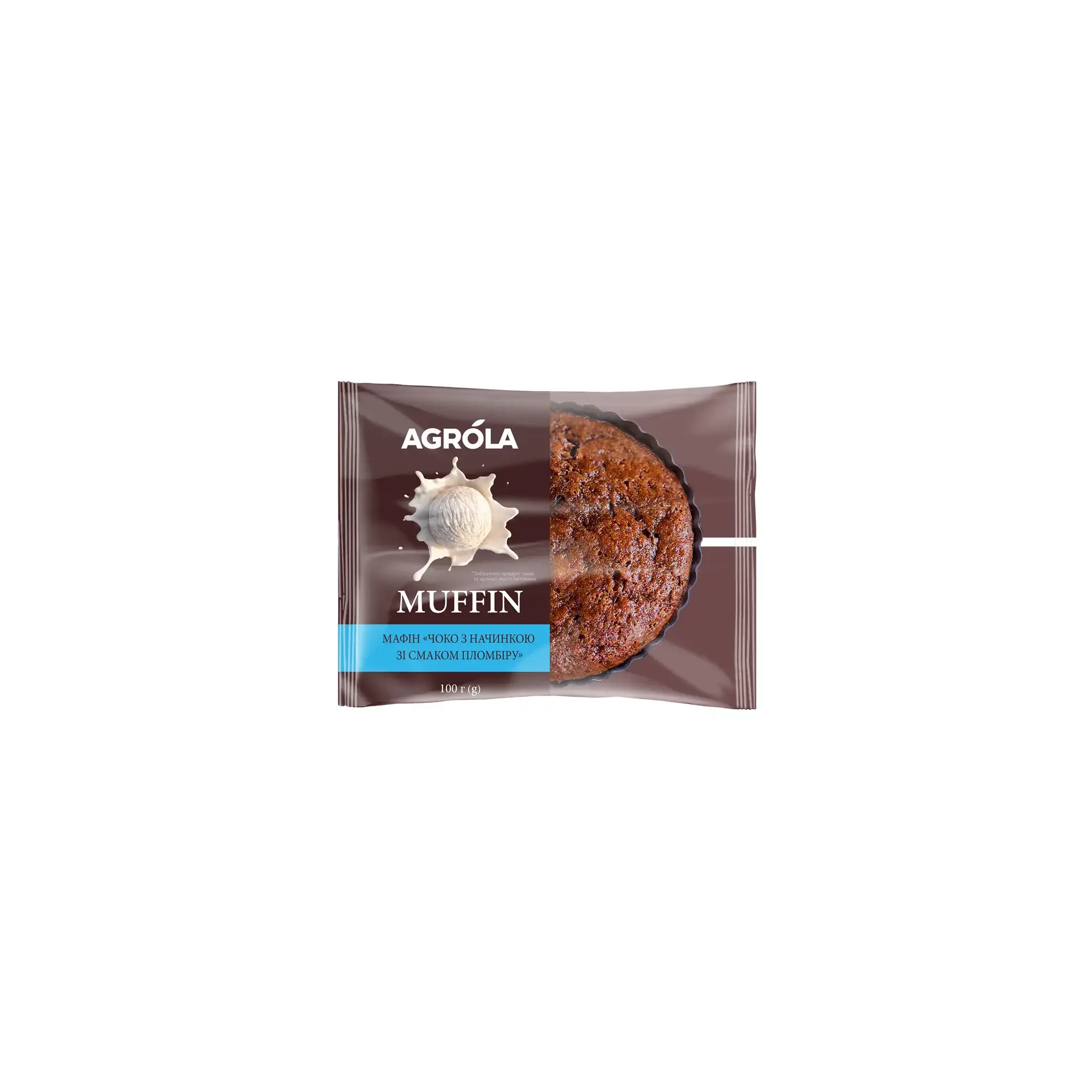 MUFFIN 39592 VANILLA W/PLOMBIR FLAVOR BANDINELLI 18/100GR HLIBPROM-AGROLA