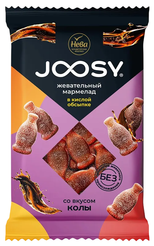 MARMELADE SOUR W/COLA FLAVOR JOOSY 8/240GR NEVA N180