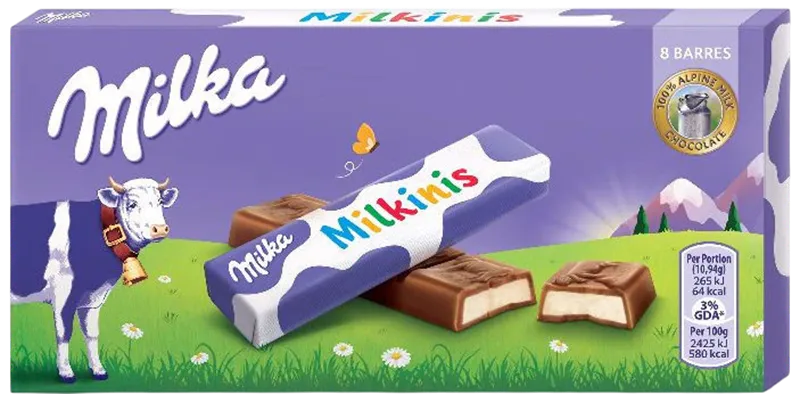 CHOCOLATE BAR MILKINIS 20/87.5GR MILKA