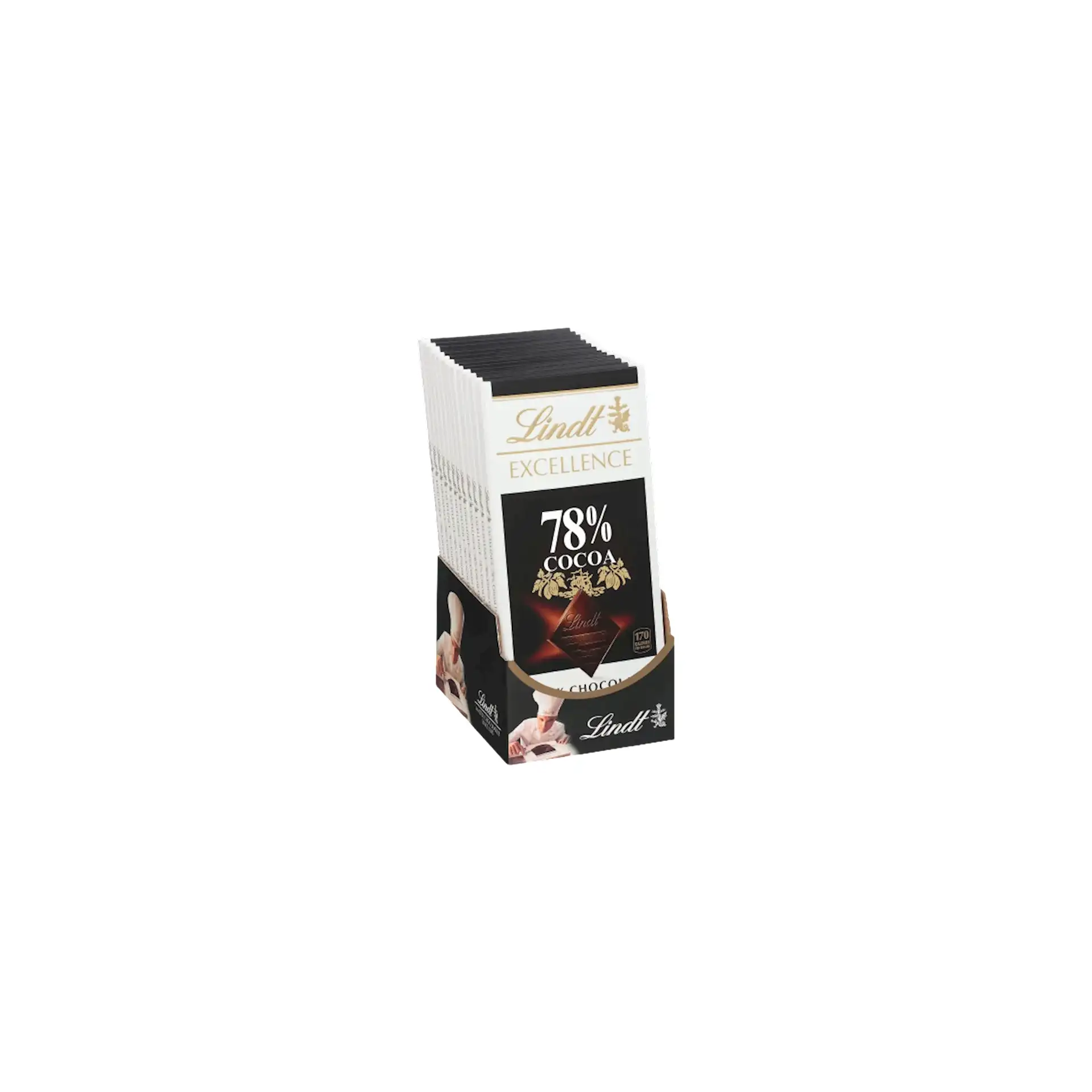 CHOCOLATE BAR DARK EXCELLENCE 78% 12/100GR LINDT N003528(12)