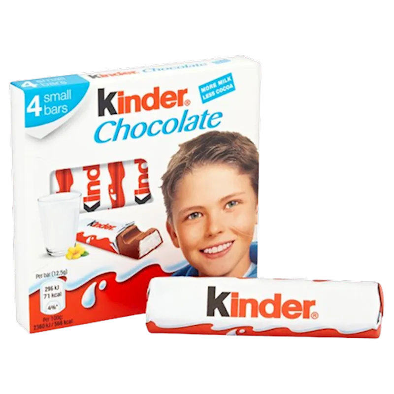 CHOCOLATE BAR MILK 8X20/50GR KINDER (8)