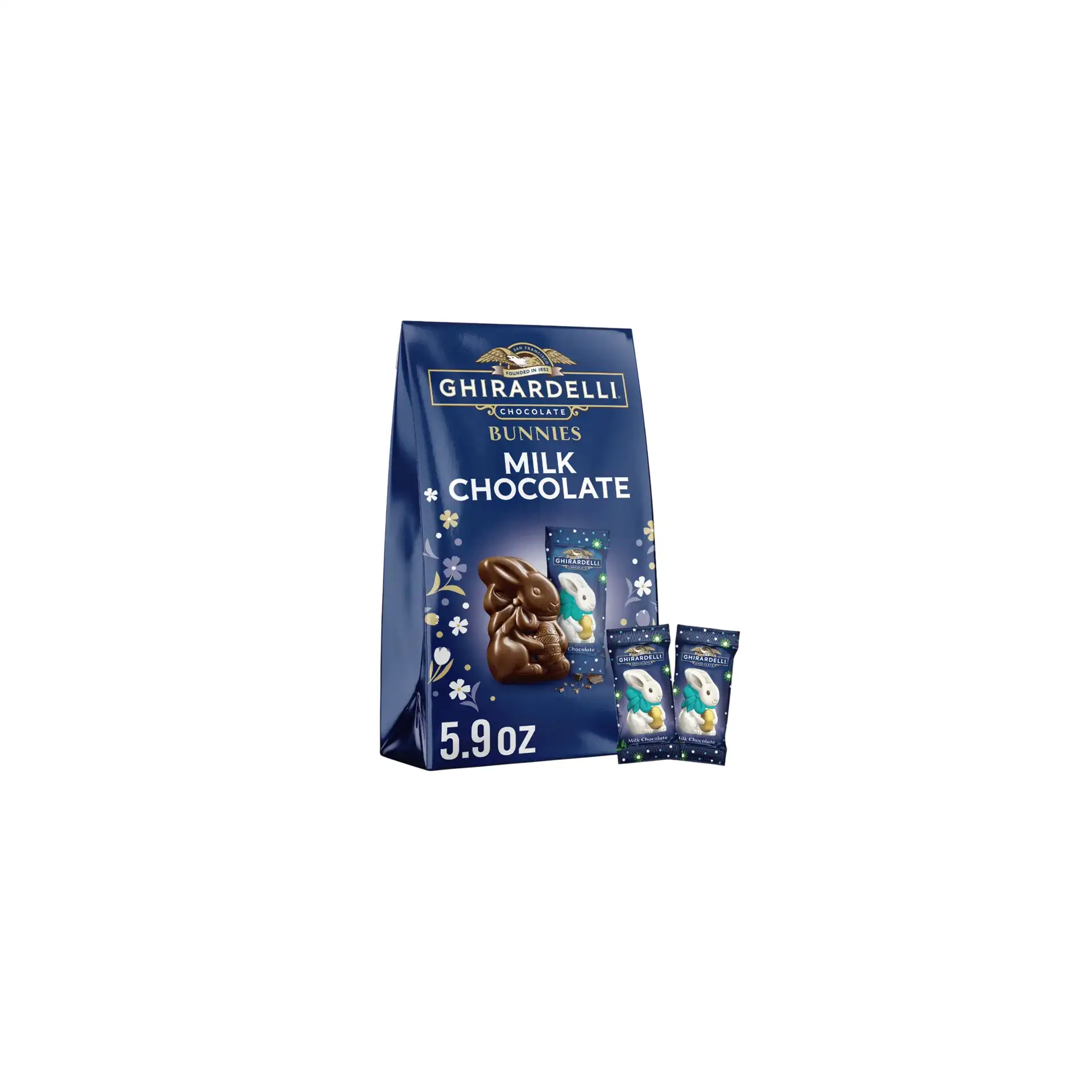 EASTER CANDIES PACKED CHOCOLATE MILK BUNNIES 12/168.3GR GHIRARDELLI N42363
