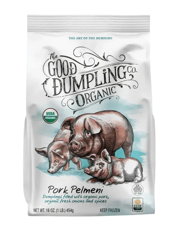 DUMPLINGS W/PORK ORGANIC 12/1LB THE GOOD DUMPLINGS CO. GDPP01