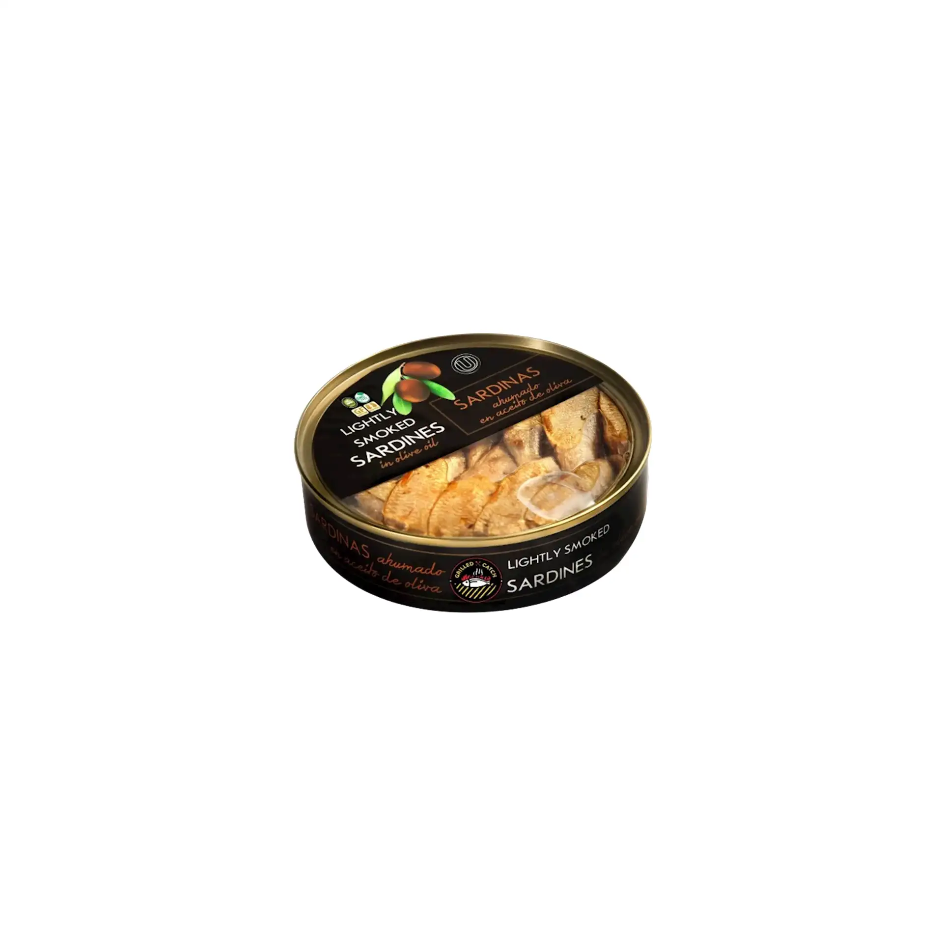 LIGHTLY SMOKED BRISLING SARDINES IN OLIVE OIL E/O 10/160GR BRIVAIS VILNIS (4) N6808