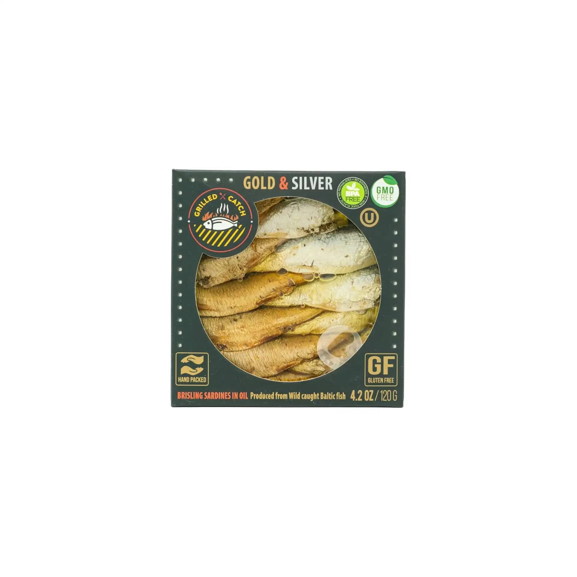 SARDINES BRISLING IN OIL GOLD&SILVER E/O 10/120GR BRIVAIS VILNIS (4)