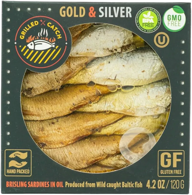 SARDINES BRISLING IN OIL GOLD&SILVER E/O 10/120GR BRIVAIS VILNIS (4)