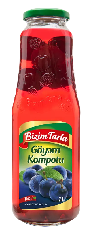 COMPOTE PLUM 12/1L BIZIM TARLA N15012