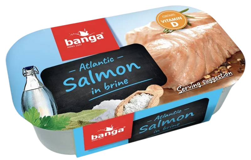 SALMON ATLANTIC IN BRINE 11/120GR BANGA