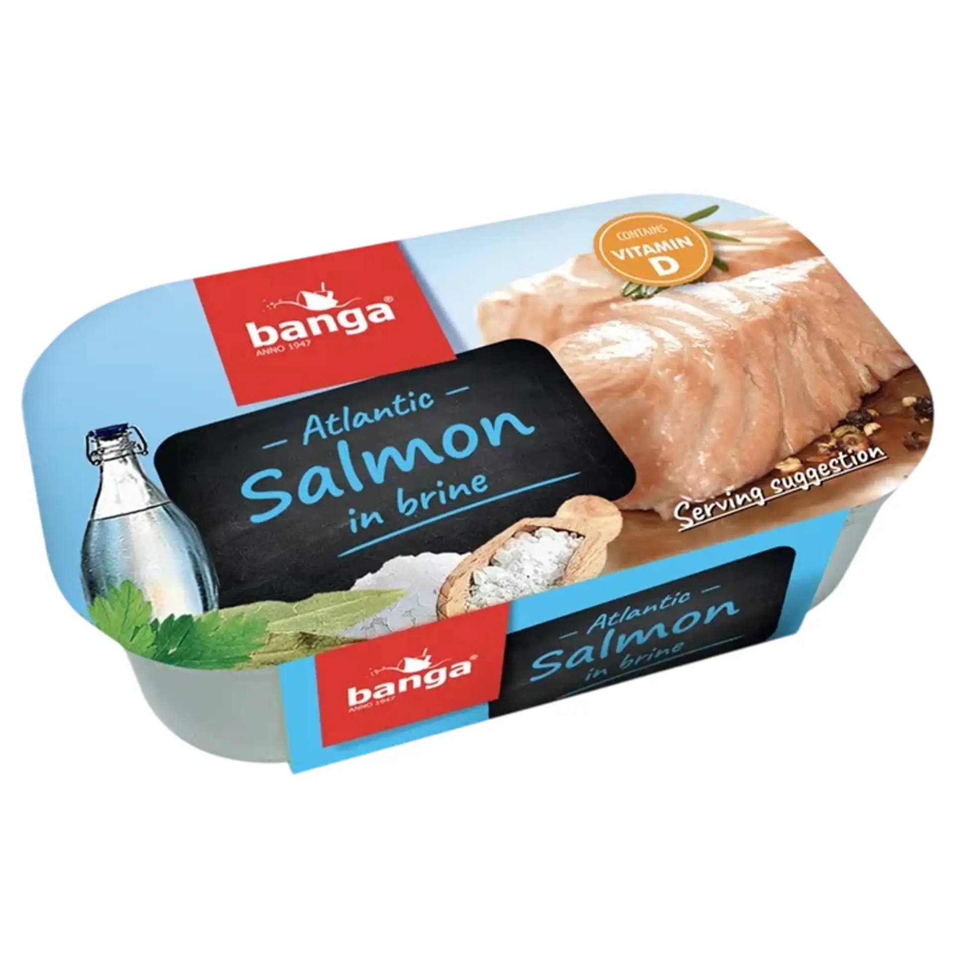 SALMON ATLANTIC IN BRINE 11/120GR BANGA