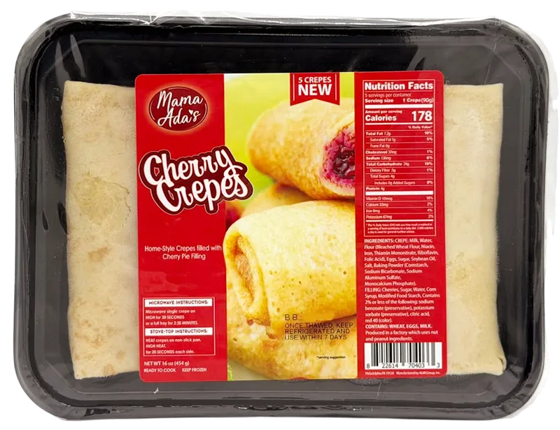 CREPES W/CHERRY FROZEN 7/454GR MAMA ADA'S