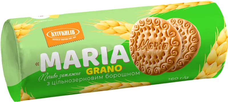 BISCUITS WHOLEGRAIN MARIA GRANO 20/160GR KYIV HLIB