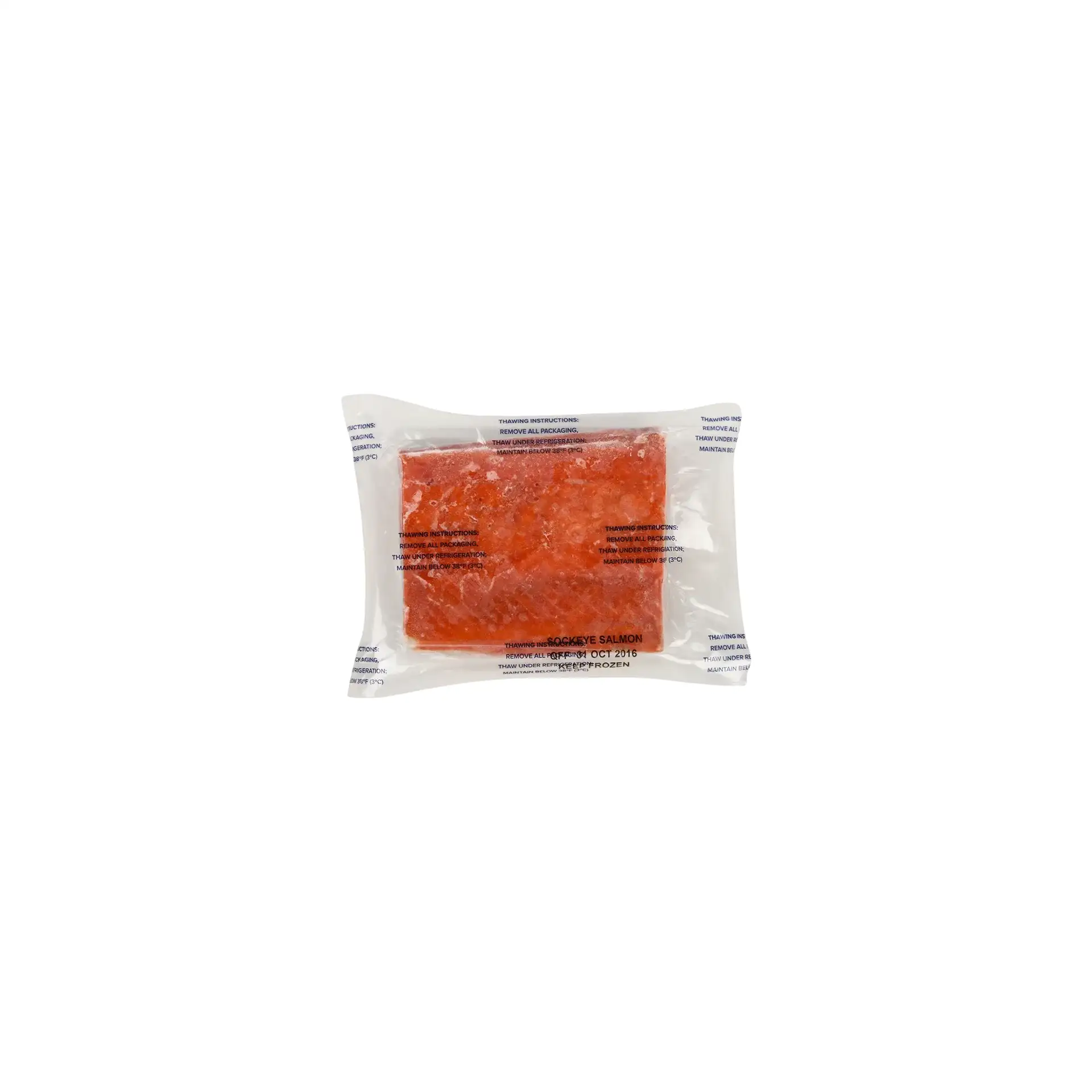 SALMON SOCKEYE SKIN ON FILLET PORTIONS 20/10LB TRIDENT N410022