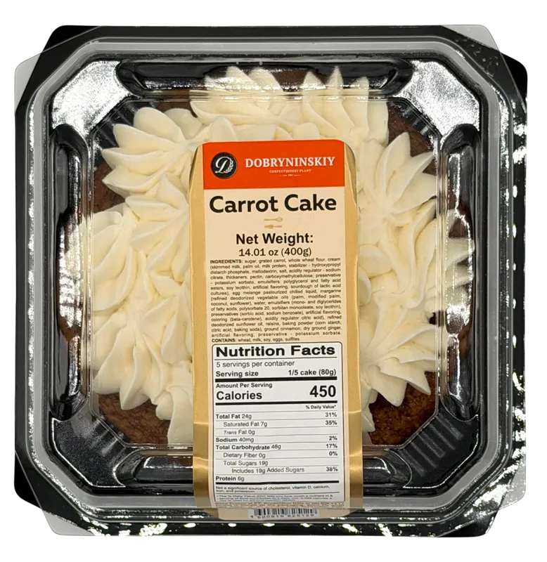 CAKE CARROT 2/400GR DOBRYNINSKIY N5129