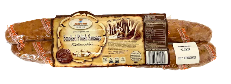 SAUSAGE POLISH ZWYCZAJNA 1/1LB PRE PACK ANDY'S N1510