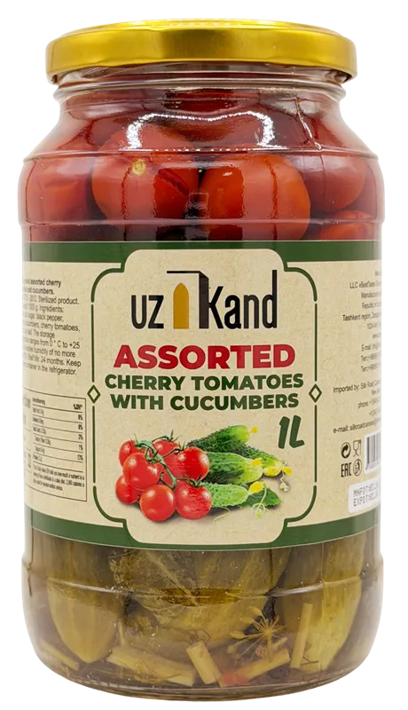 TOMATOES CHERRY PICKLED 8/1L UZ KAND